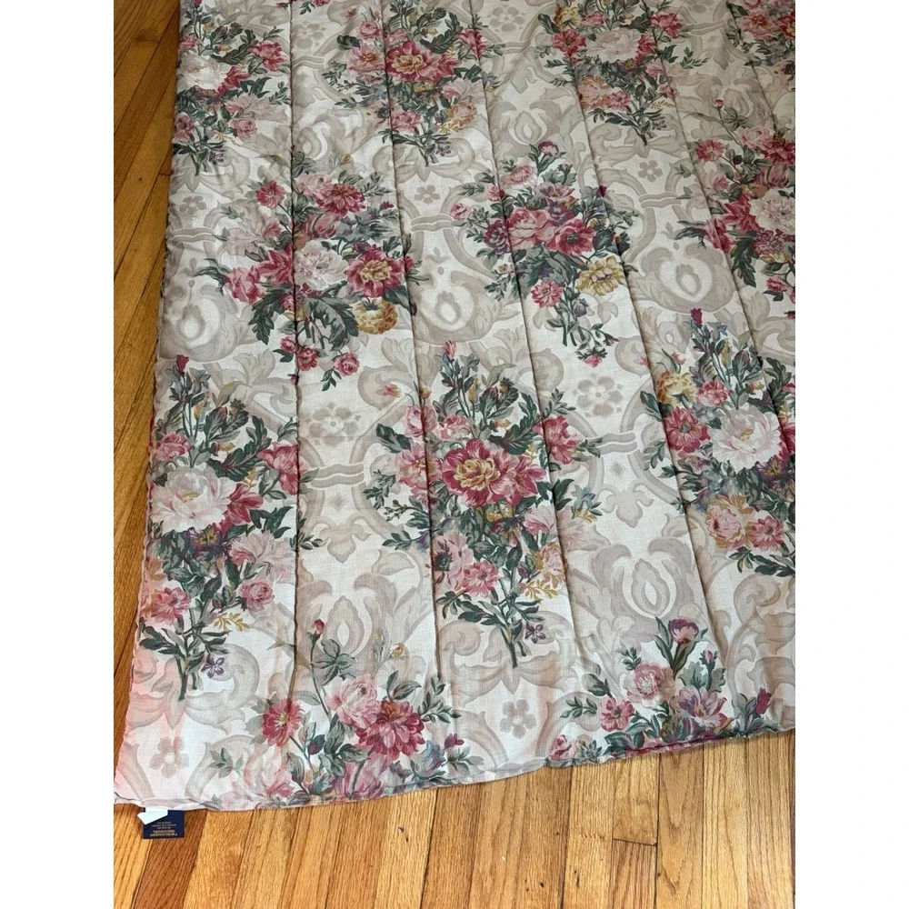 Vintage Ralph Lauren Elsa Grasslands Floral Yellow Floral Twin Comforter